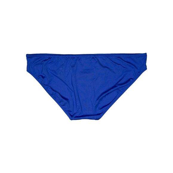 Lark & Ro Women Solid Full Coverage Bikini Bottom Blue Size XL - Picture 2 of 2